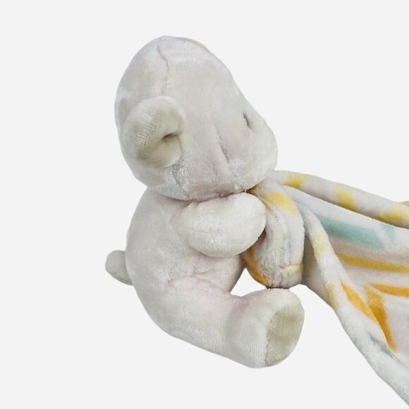 Little Miracles Lamb Lovey Pastel Pink Chevron Security Blanket Plush Costco - Picture 4 of 12